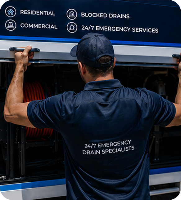 Licensed blocked drain plumber servicing a Miranda home